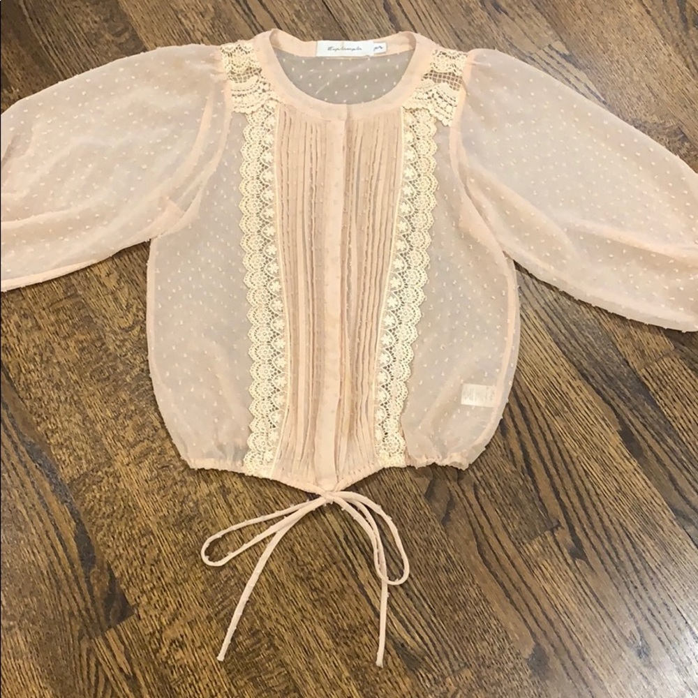 Pale Pink Tbags Top - Picture 2 of 9